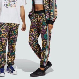 Adidas x Kris Andrew Small Black "Love Unites" Superstar Track Pants (Size XS)